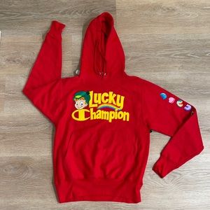 Rare lucky charmsxchampion hoodie